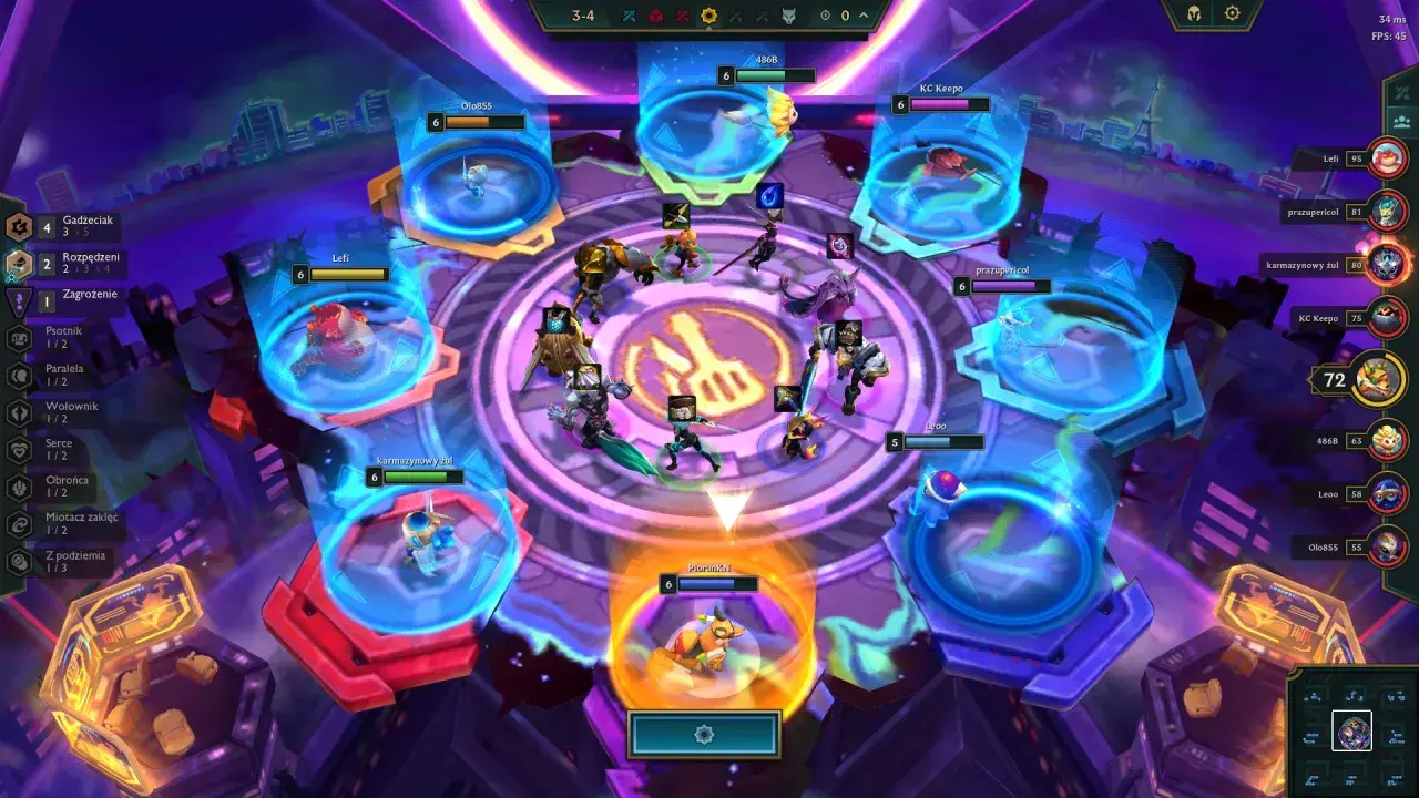 Arena Teamfight Tactics, gracze przygotowują się do walki. Ten teamfight tactics poradnik pokazuje strategiczne rozmieszczenie jednostek.