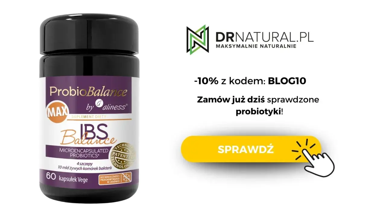 ProbioBalance IBS Balance z bifidobacterium infantis, 60 kapsułek Vege. Zamów probiotyki z rabatem!