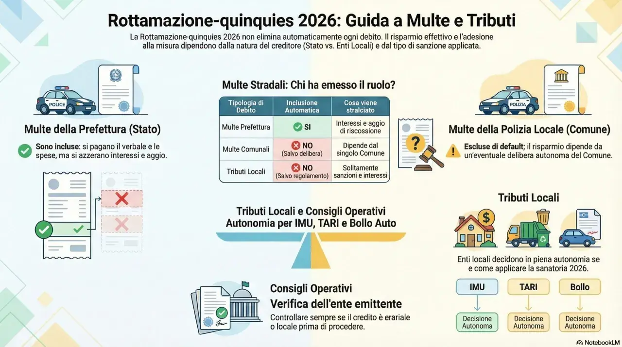 Guida alla rottamazione auto 2026: multe statali incluse, quelle comunali e locali dipendono da delibere.