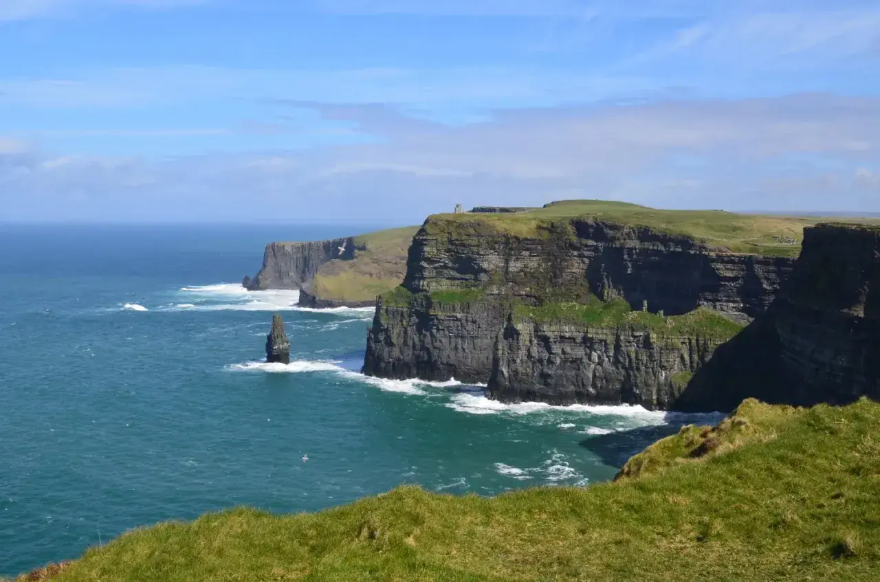 Klify Moheru, Irlandia. Jak zaadresować list do Irlandii? Wpisz adres odbiorcy, a potem Irlandia.