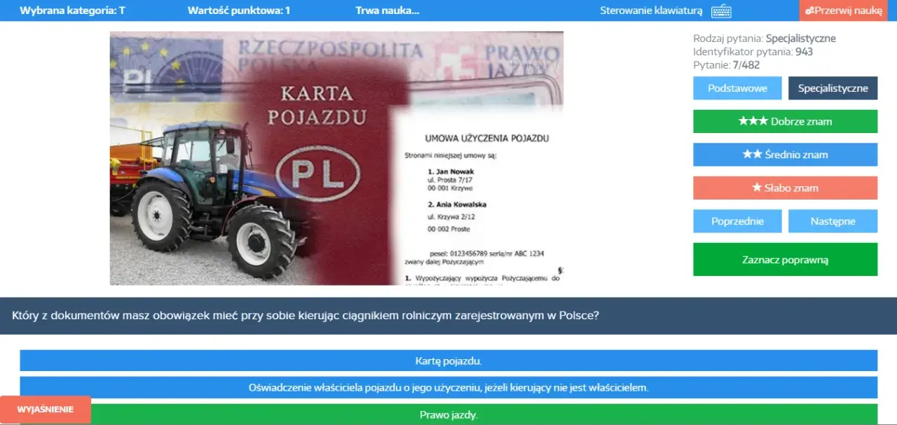 Testy na prawo jazdy na traktor: Wszystko, co musisz wiedzieć