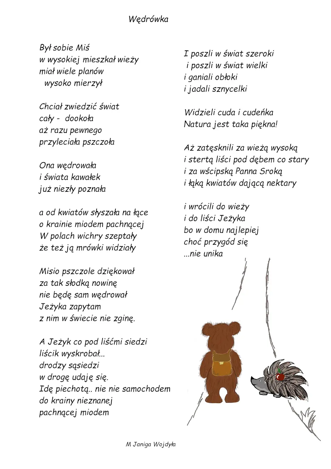 Wędrówka wiersz - analiza i interpretacja niezwykłej podróży wyobraźni
