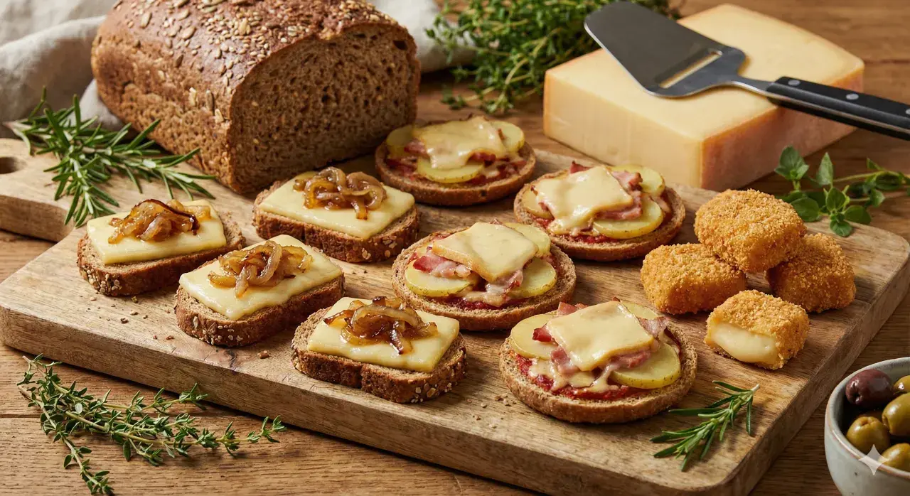 Przekąski na co dzień i na imprezę — co przygotować z sera raclette i pieczywa razowego