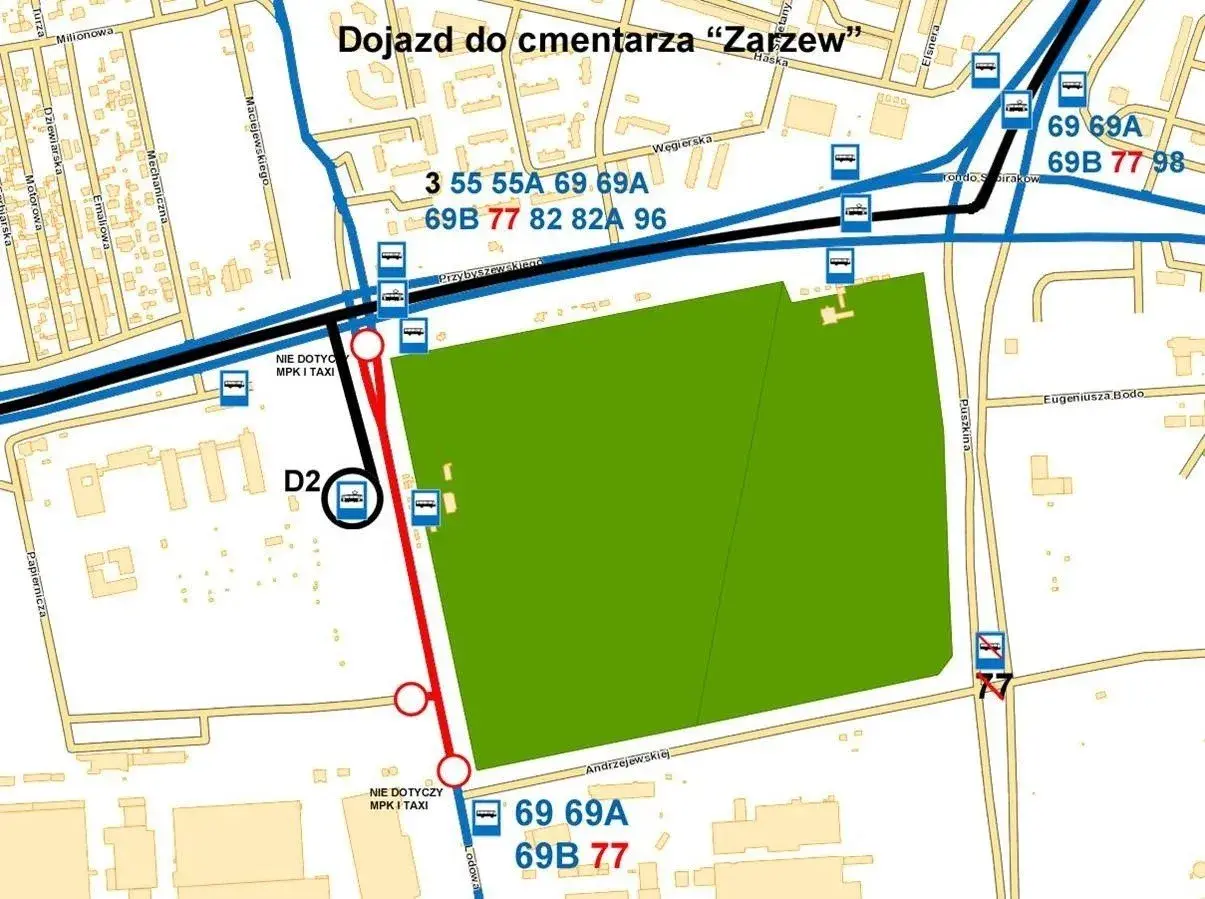 Jak dojechać na cmentarz zarzew w Łodzi - proste trasy i wskazówki