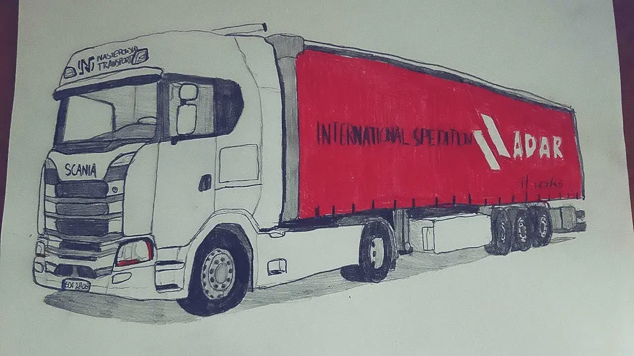Jak narysować ciężarówkę w prosty sposób – krok po kroku dla każdego