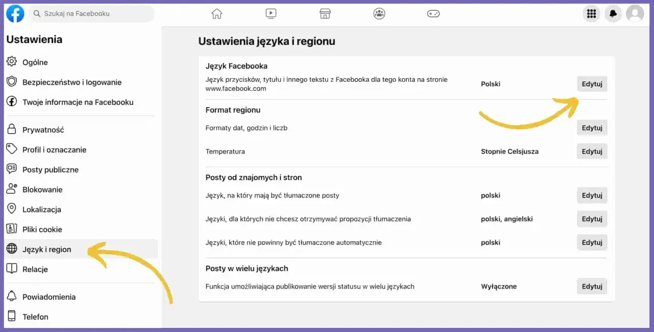 Jak zmienić język w Messenger na polski - prosty poradnik