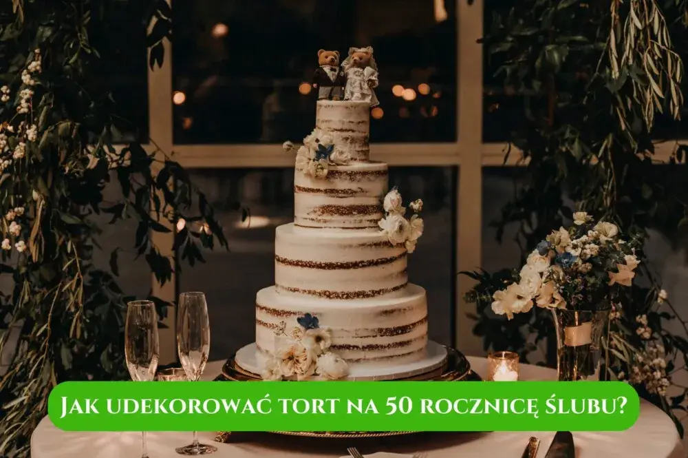 Jak udekorować tort na 50 rocznicę ślubu, by zachwycić gości