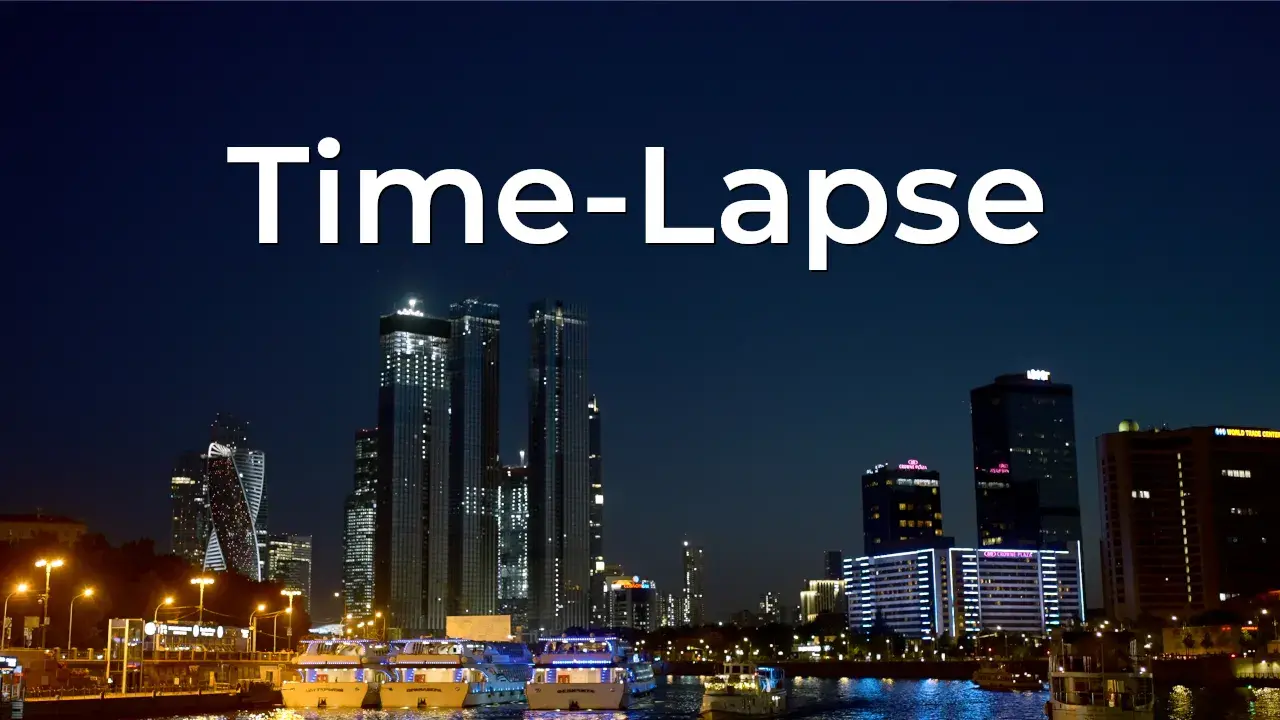 Timelapse - panorama miasta