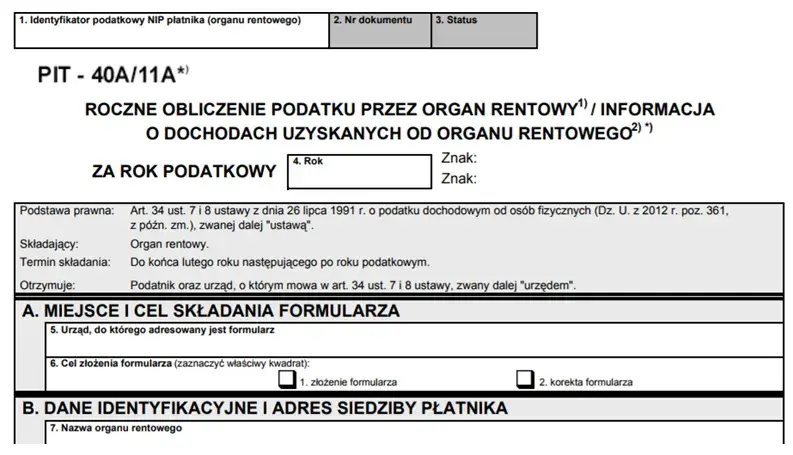 Czy musisz rozliczać PIT-40A? Sprawdź, kiedy to konieczne