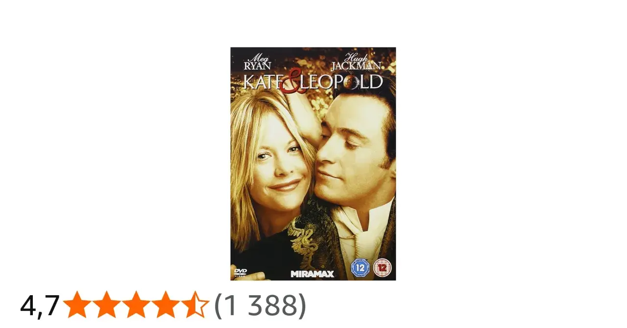 Filmen Kate & Leopold med Hugh Jackman och Meg Ryan. En romantisk komedi med tidsresor.