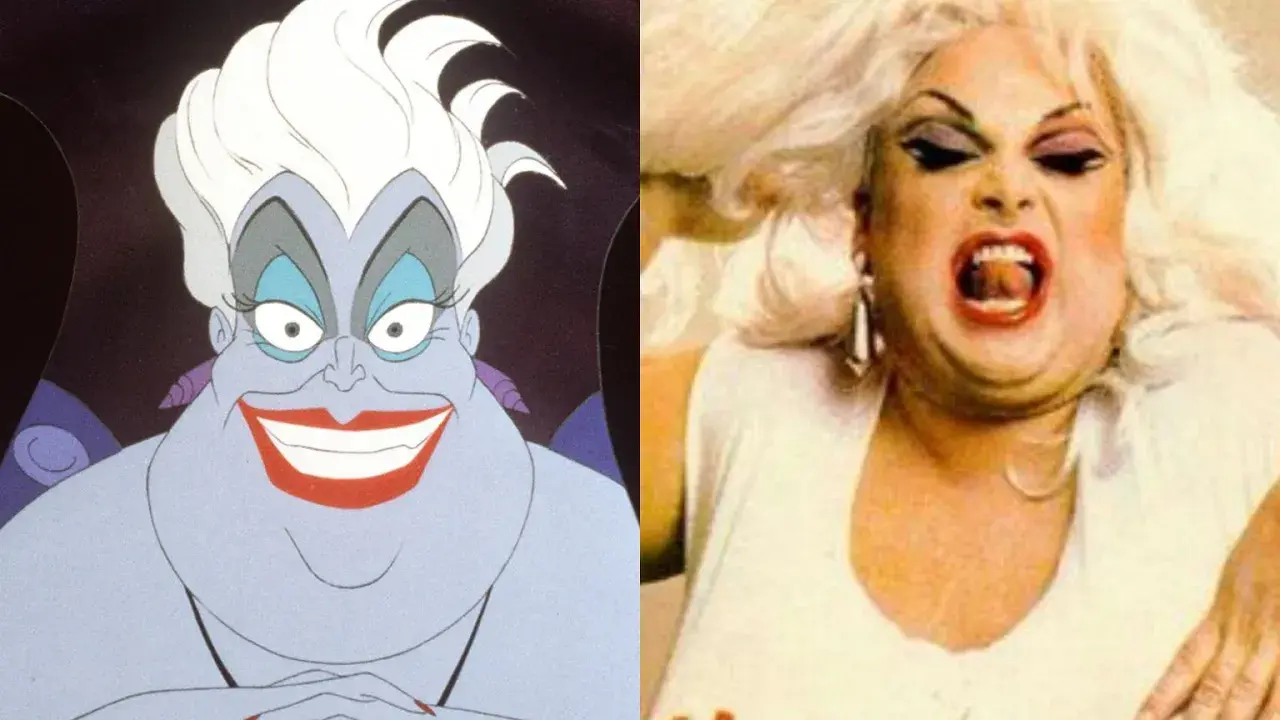 Ursula z "Małej Syrenki" i Divine, ikona drag queen, która zainspirowała obsadę.
