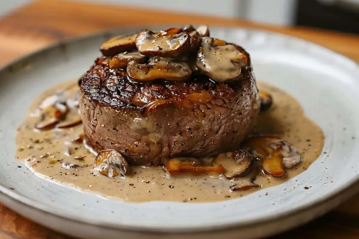 Filet mignon sauce crémeuse aux champignons, un délice facile à préparer avec le Cookeo.