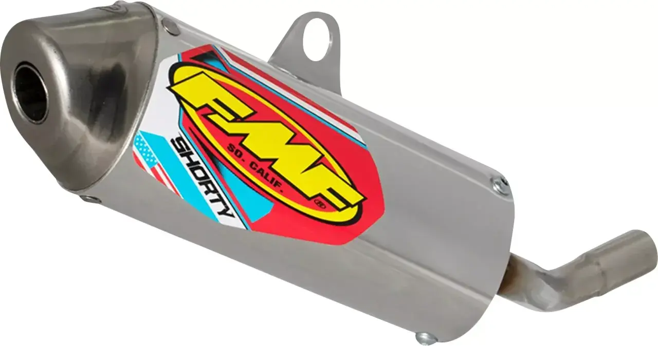 Wydech FMF Shorty z naklejką w barwach USA i logo FMF.