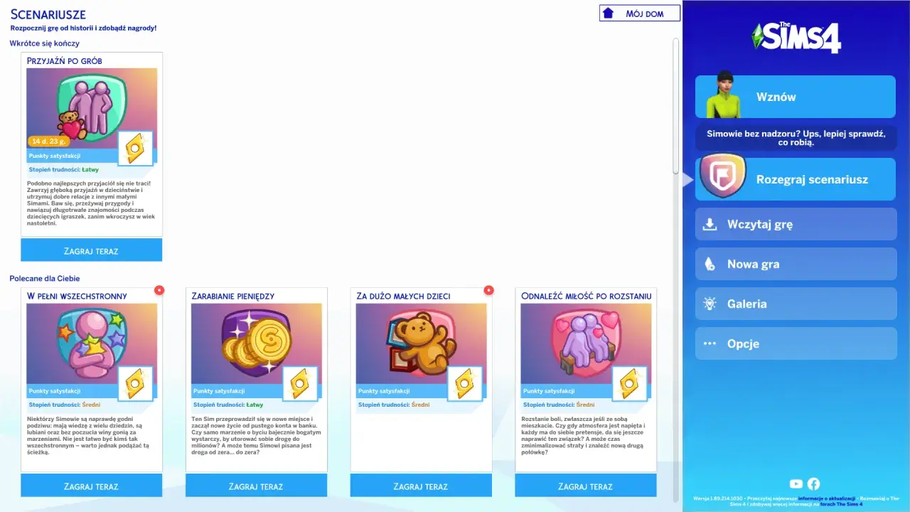 Scenariusze w The Sims 4: "Przyjaźń po grób" i inne wyzwania. Długość życia Simów i ich relacje są kluczowe.