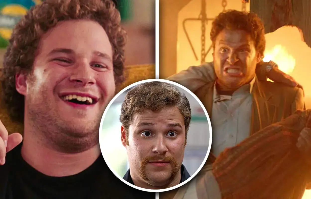 Seth Rogen i filmer: skrattande, förskräckt och med mustasch. En komisk resa genom hans roller.