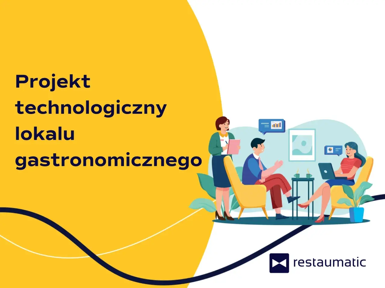 Projekt technologiczny lokalu gastronomicznego, wzór dokumentacji dla Sanepidu. Zespół omawia plany.