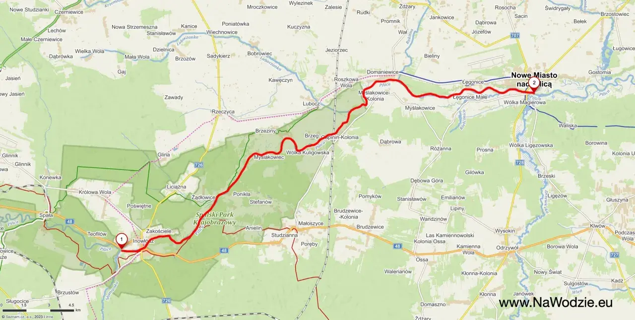 Spływ kajakowy Pilicą (Tomaszów Maz.): Trasy, ceny, planowanie
