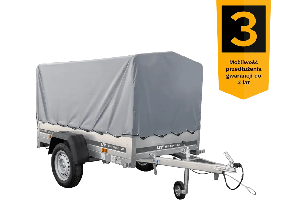 Przyczepka samochodowa z plandeką, idealna do transportu. Dowiedz się, ile waży przyczepka samochodowa i skorzystaj z 3-letniej gwarancji.