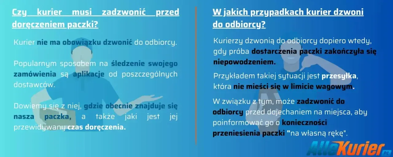 Czy kurier DPD dzwoni przed przyjazdem? Kurier nie ma obowiązku, ale może zadzwonić, gdy próba doręczenia zakończyła się niepowodzeniem.