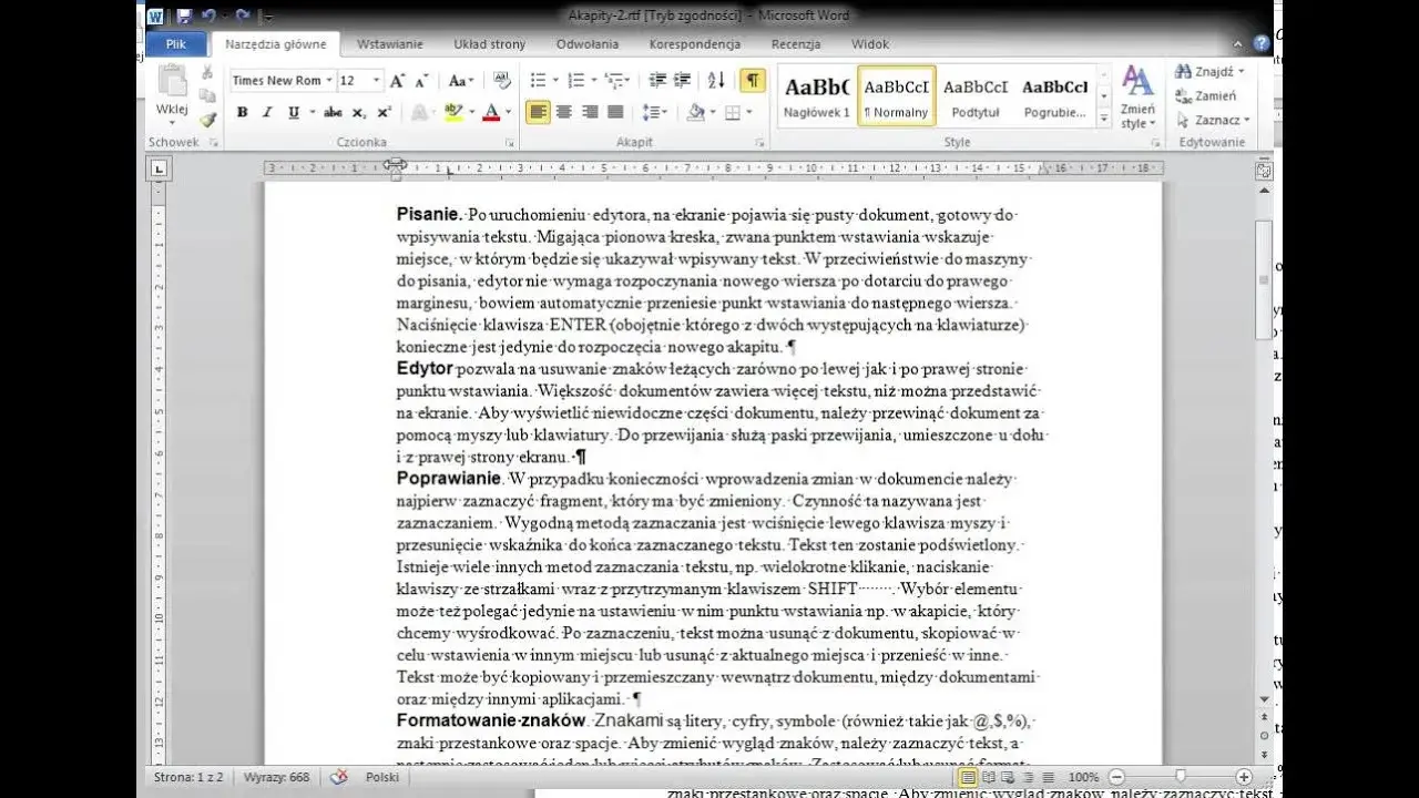 Jak ustawić akapity w Wordzie i uniknąć błędów w formatowaniu