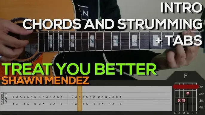 Jak zagrać treat you better chwyty na gitarę - łatwe akordy i tabulacje