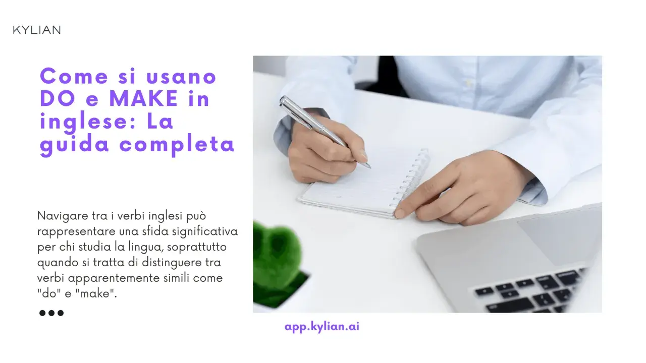 Guida completa su come usare DO e MAKE in inglese, spiegando la differenza tra questi verbi comuni.