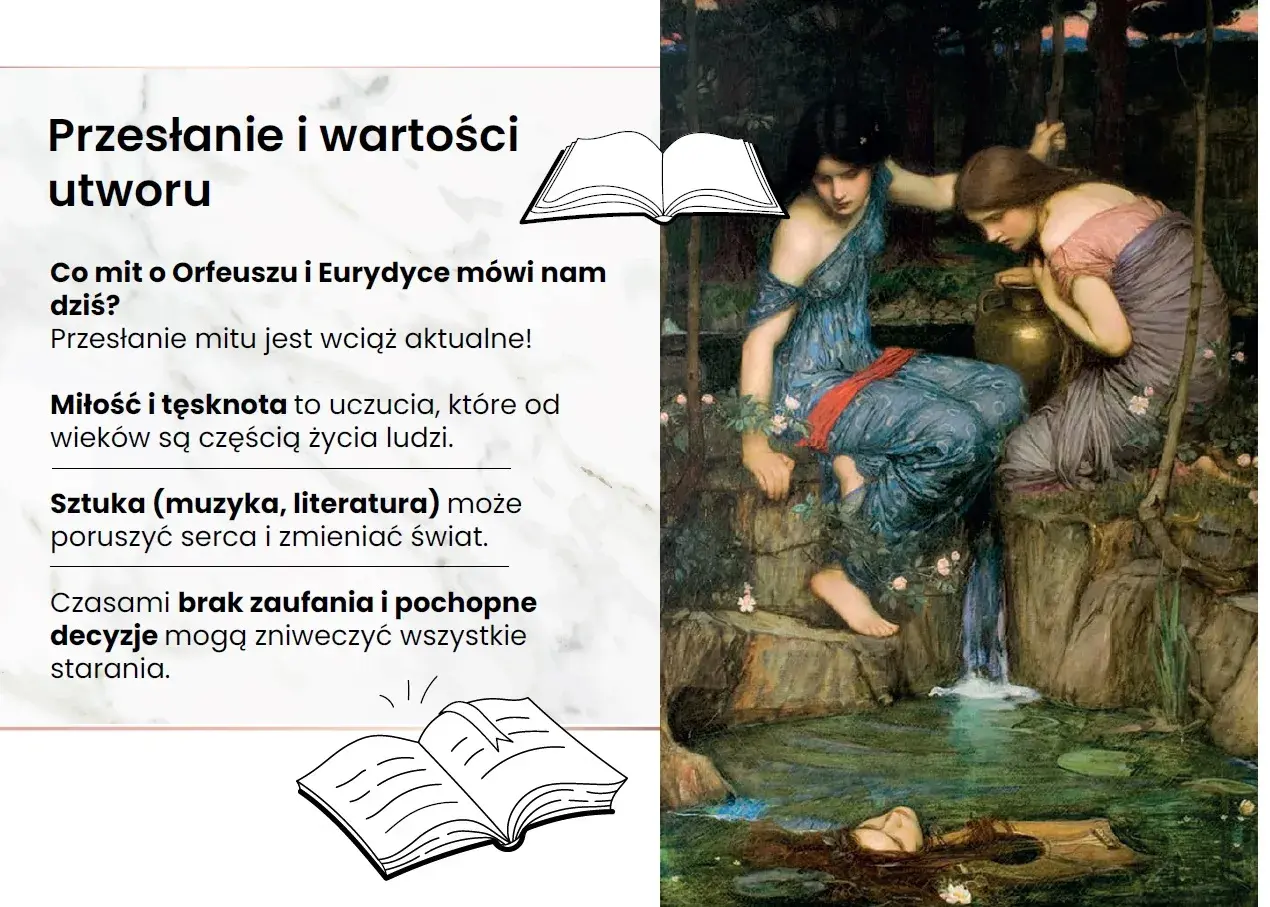 Mit o Orfeuszu i Eurydyce przypomina o sile miłości, tęsknoty i sztuki, a także o konsekwencjach braku zaufania.