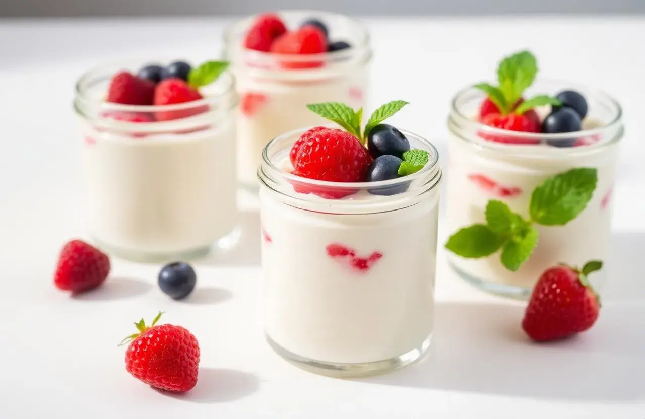 Panna cotta aux fruits rouges, une gourmandise légère. Les panna cotta calories sont faibles avec ces fruits frais.