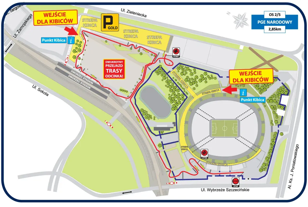 Mapa PGE Narodowego pokazuje wejścia dla kibiców i punkty informacyjne. Dowiedz się, co można wnieść na stadion narodowy, korzystając z wyznaczonych stref.