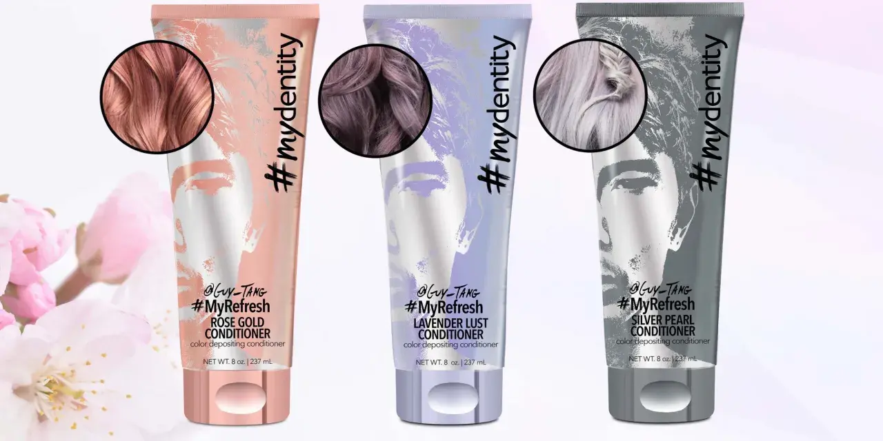 Trzy odżywki #MyRefresh: Rose Gold, Lavender Lust i Silver Pearl. Idealne, by odświeżyć kolor włosów bez farbowania, nadając im subtelny odcień.