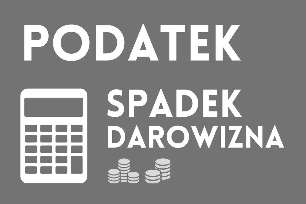 Podatek od spadków i darowizn. Kalkulator i monety symbolizują obliczenia związane z darowizną mieszkania od rodziców.