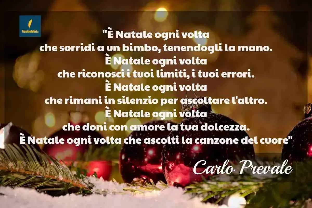 Parole di Natale con la "i": sorridi, limiti, silenzi, doni. Un augurio che risuona nel cuore.