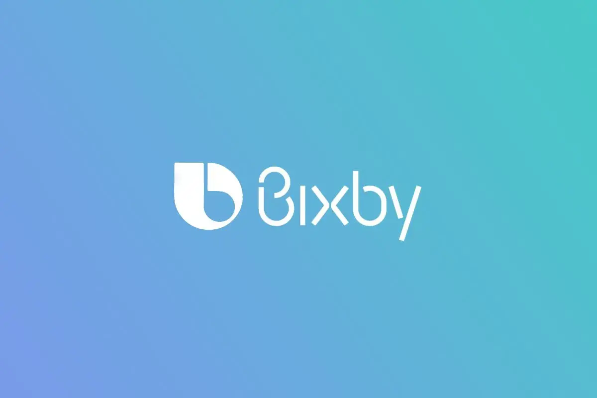Logo Bixby na tle gradientowym. Dowiedz się, bixby vision co to jest i jak działa.