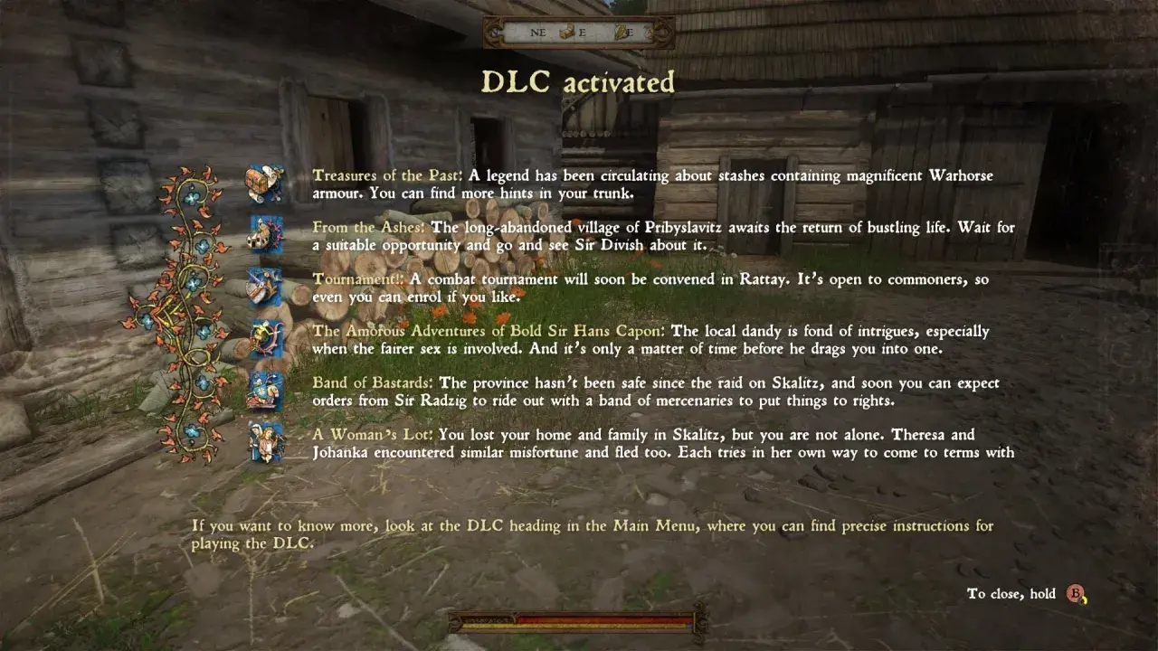 Aktywowano DLC! Poznaj historie "Skarby Przeszłości", "Z Popiołów", "Turniej", "Amory Sir Hansa Capona", "Bandę Bękartów" i "Los Kobiety".