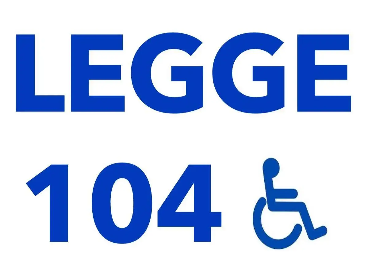 Legge 104: agevolazioni per passaggio di proprietà auto e detraibile. Simbolo disabilità.