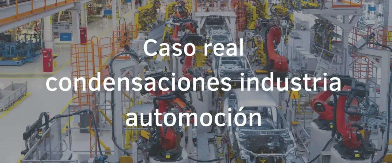 Robots en línea de montaje automotriz. Un caso real de humedad por condensación en la industria.