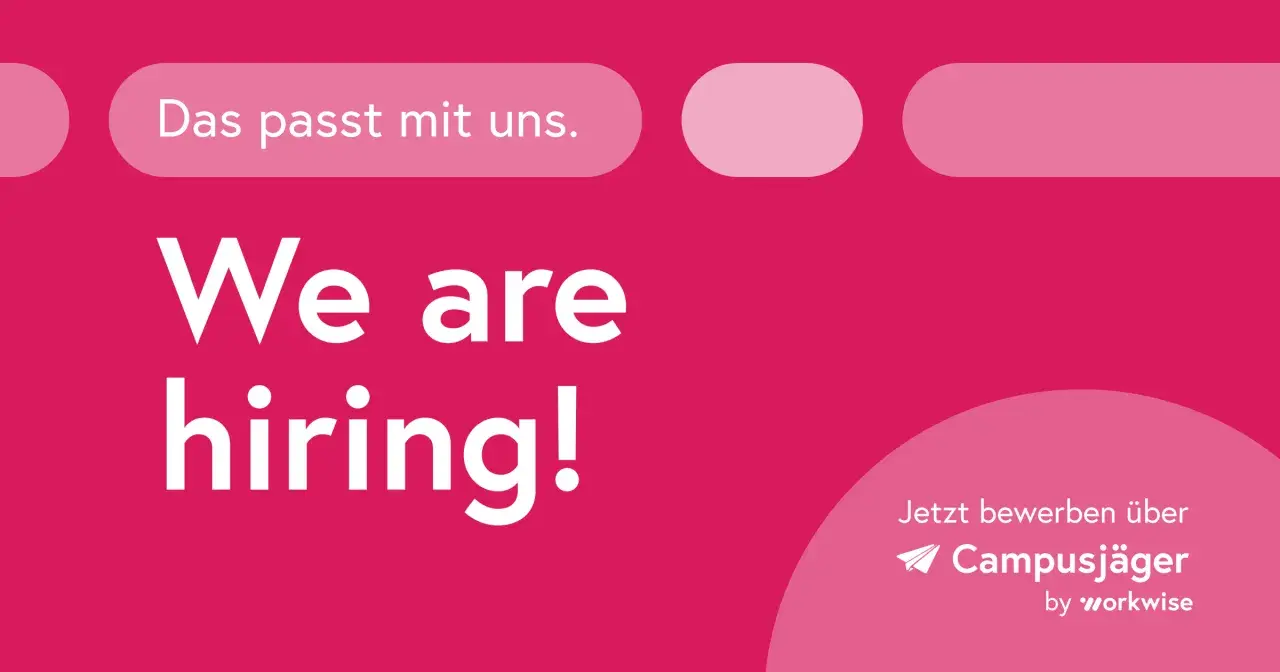 Wir suchen dich! Werde Werkstudent Marketing und gestalte mit uns die Zukunft. Bewirb dich jetzt über Campusjäger.