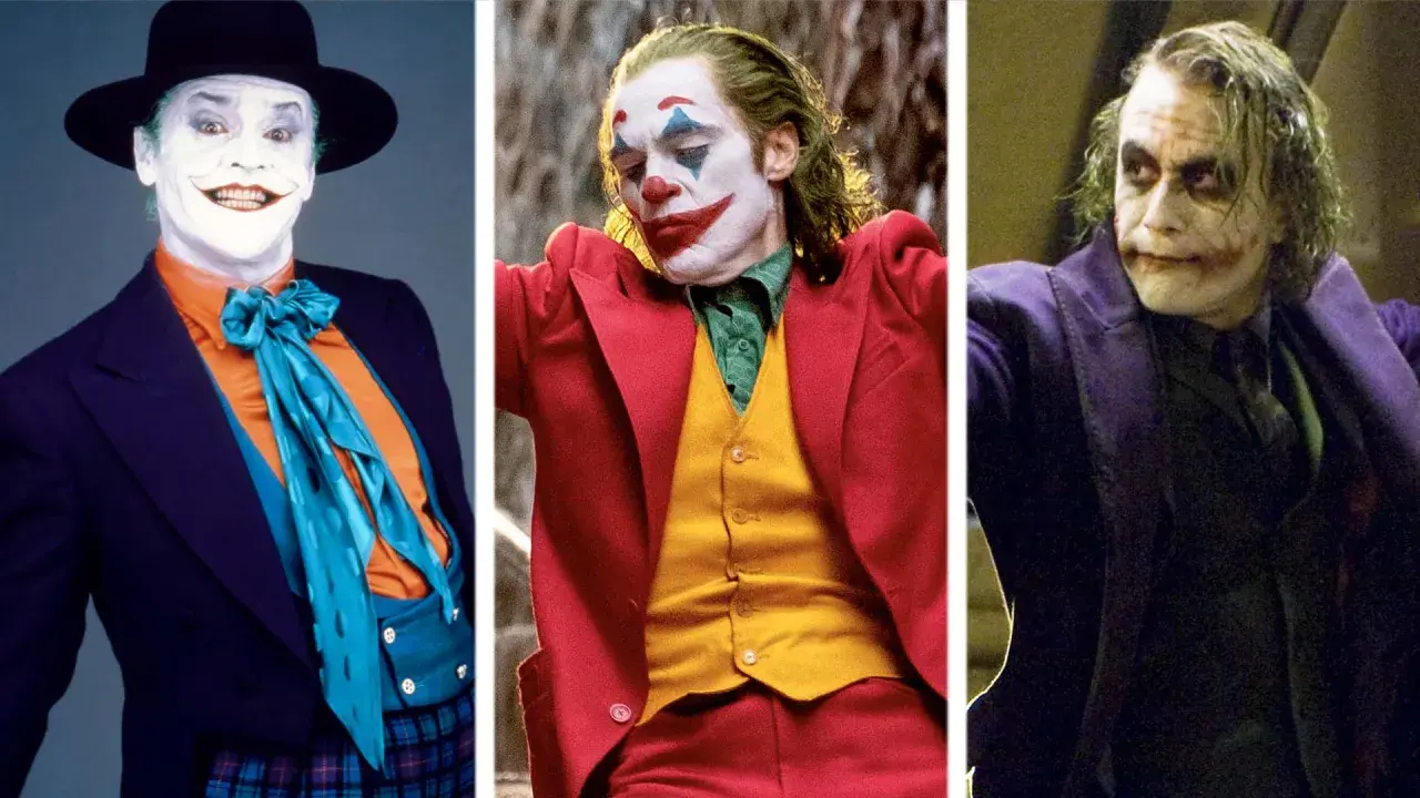 Trois visages emblématiques du Joker : Jack Nicholson, Joaquin Phoenix et Heath Ledger. Le vrai nom du Joker reste un mystère.