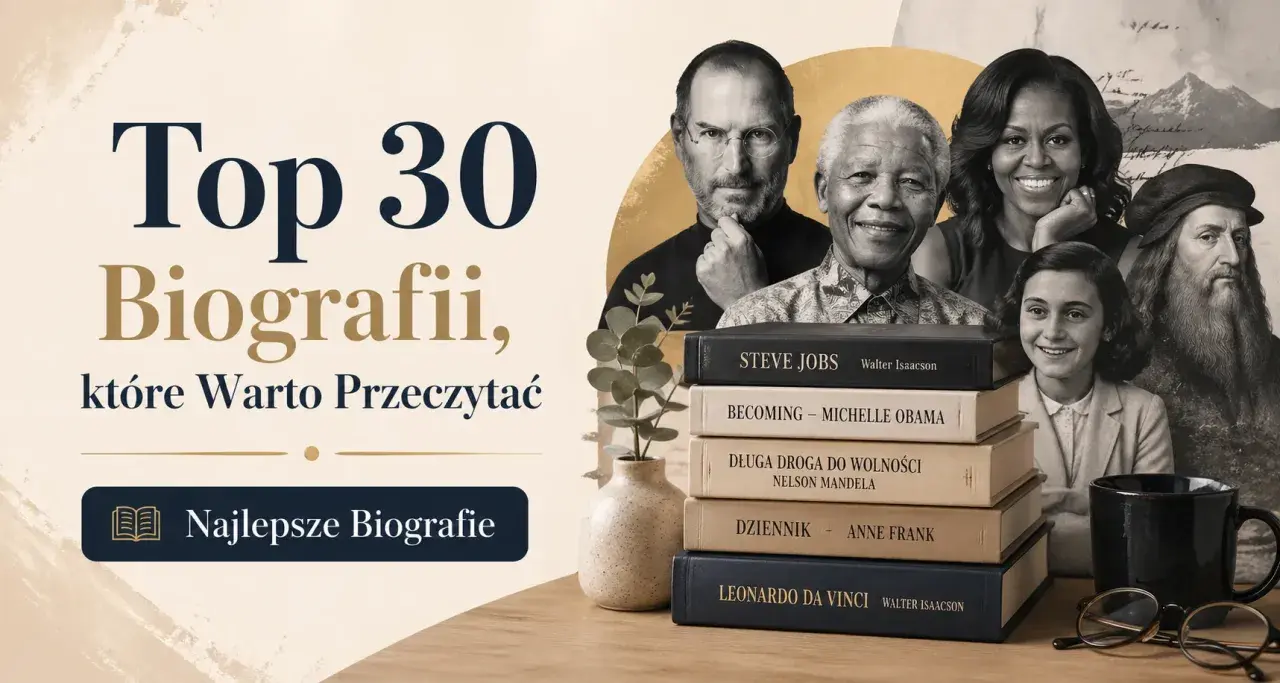Odkryj najciekawsze biografie książki: Steve Jobs, Michelle Obama, Nelson Mandela, Anne Frank, Leonardo da Vinci. Inspirujące historie życia.