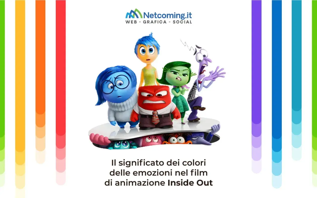 Personaggi di Inside Out: Gioia, Tristezza, Rabbia, Disgusto, Paura. Il blu e l'arancione che colore esce? Il significato dei colori delle emozioni.