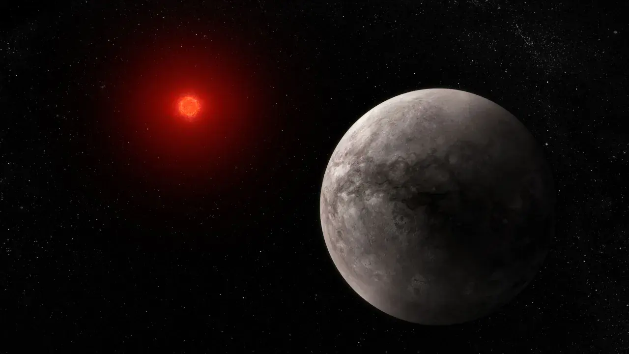 Planeta skalista zbliża się do czerwonego karła TRAPPIST-1.