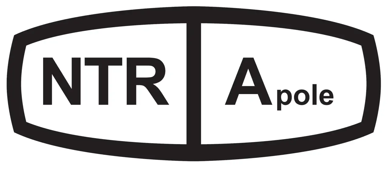 Logotyp med texten NTR A pole.