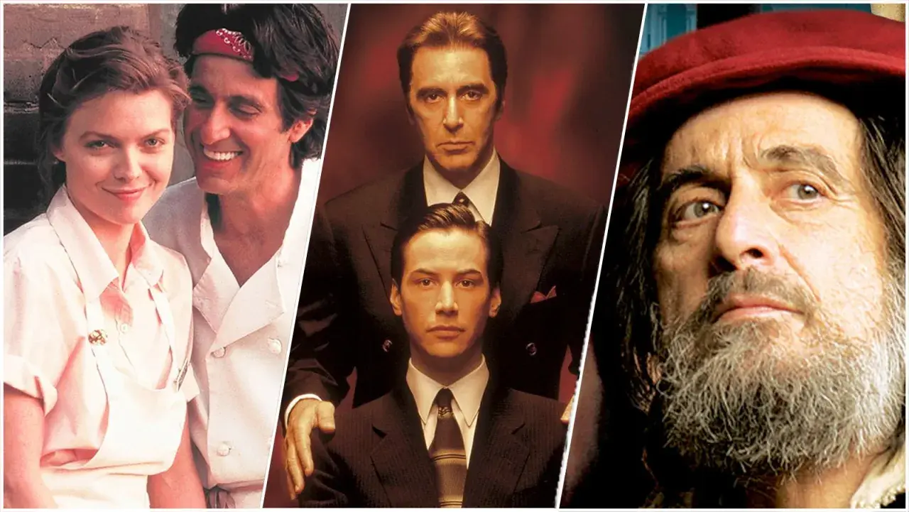 Al Pacino i filmer som "Frankie and Johnny", "The Godfather Part II" och "Donnie Brasco".