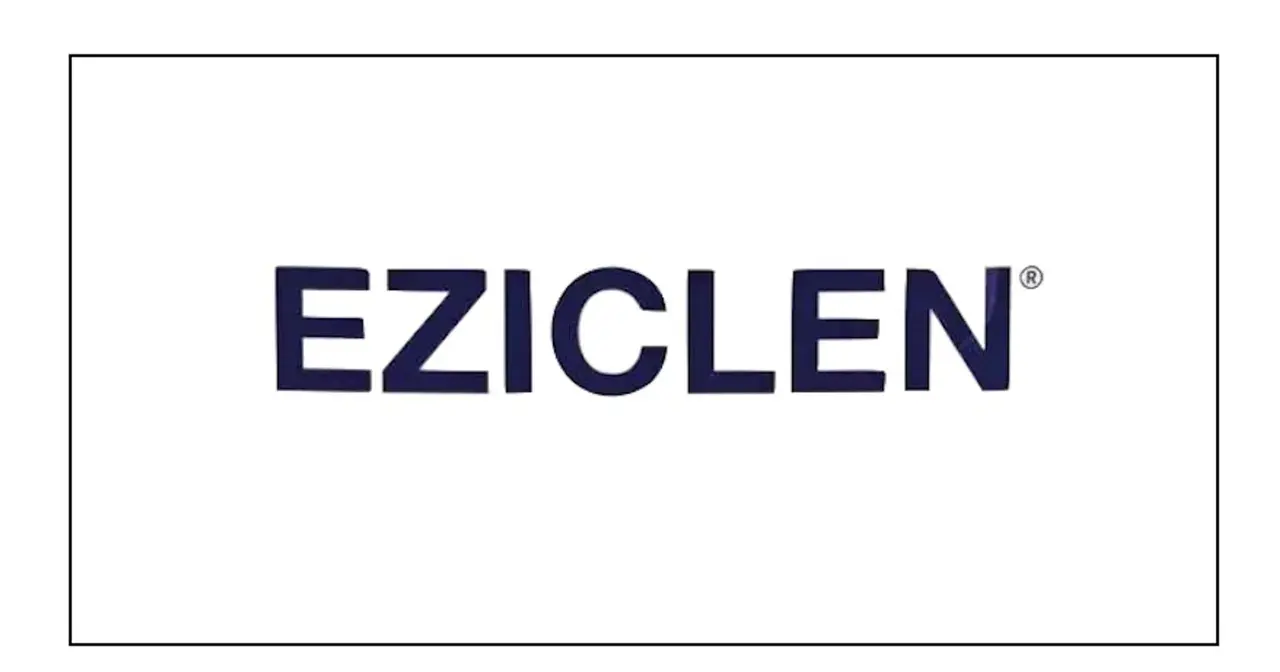 Logo EZICLEN. Nazwa marki widoczna na białym tle.