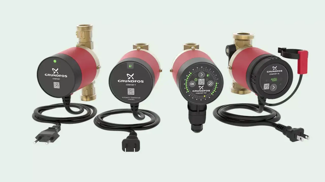 Pompa elektroniczna Grundfos Comfort. Poznaj zasadę działania i funkcje automatycznego sterowania temperaturą.