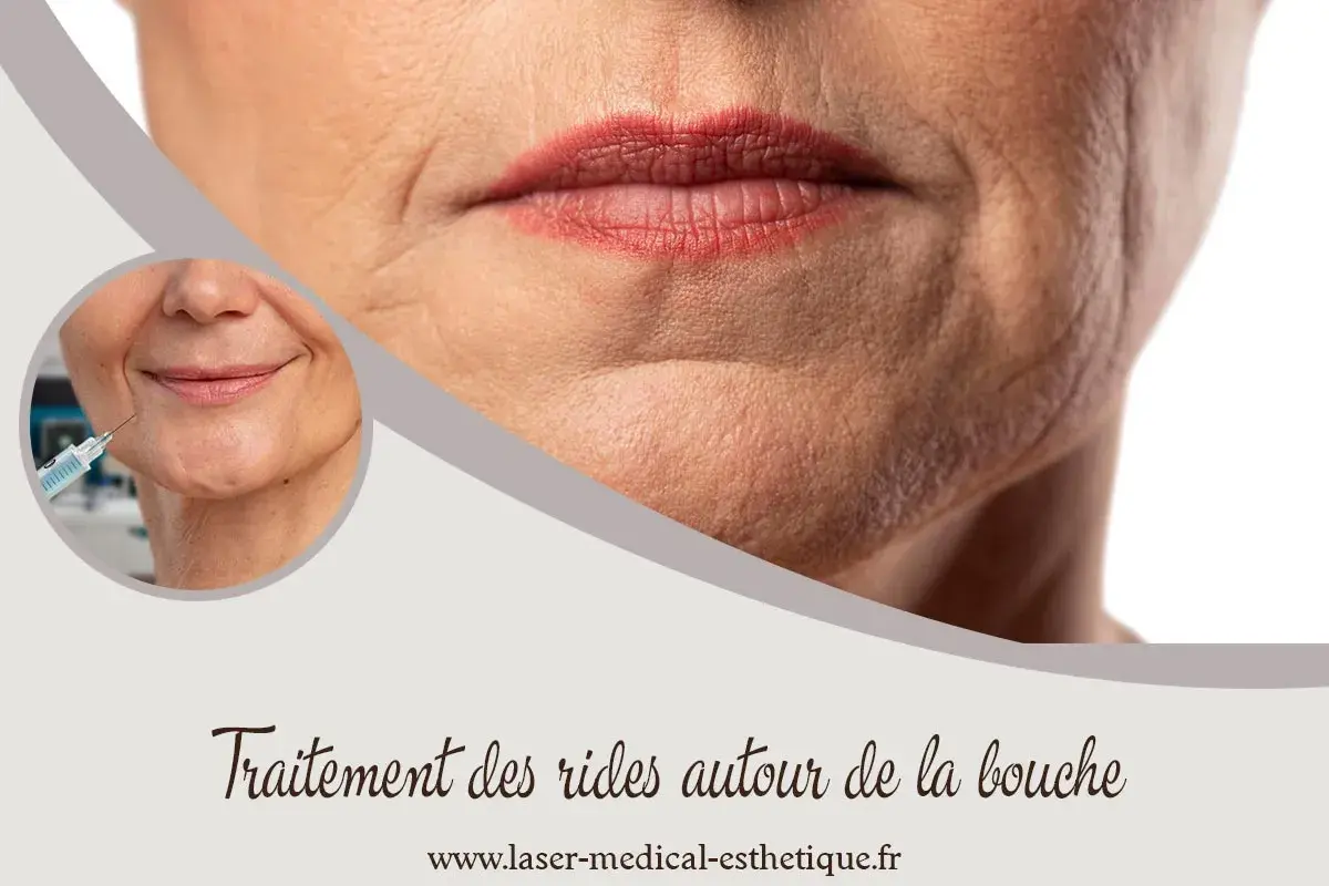 Traitement des rides autour de la bouche : une injection pour un visage plus lisse.