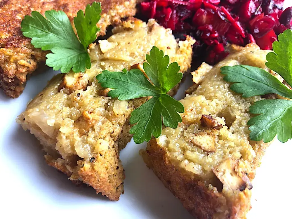 Wegetariański obiad: babka ziemniaczana bez mięsa - przepis