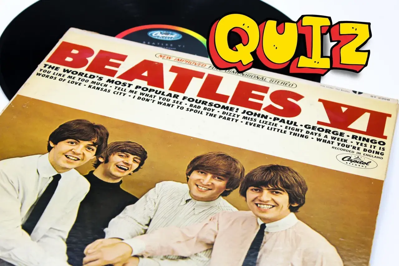 Quiz o The Beatles! Okładka albumu Beatles VI z Johnem, Paulem, Georgem i Ringo. Ciekawe fakty o zespole.