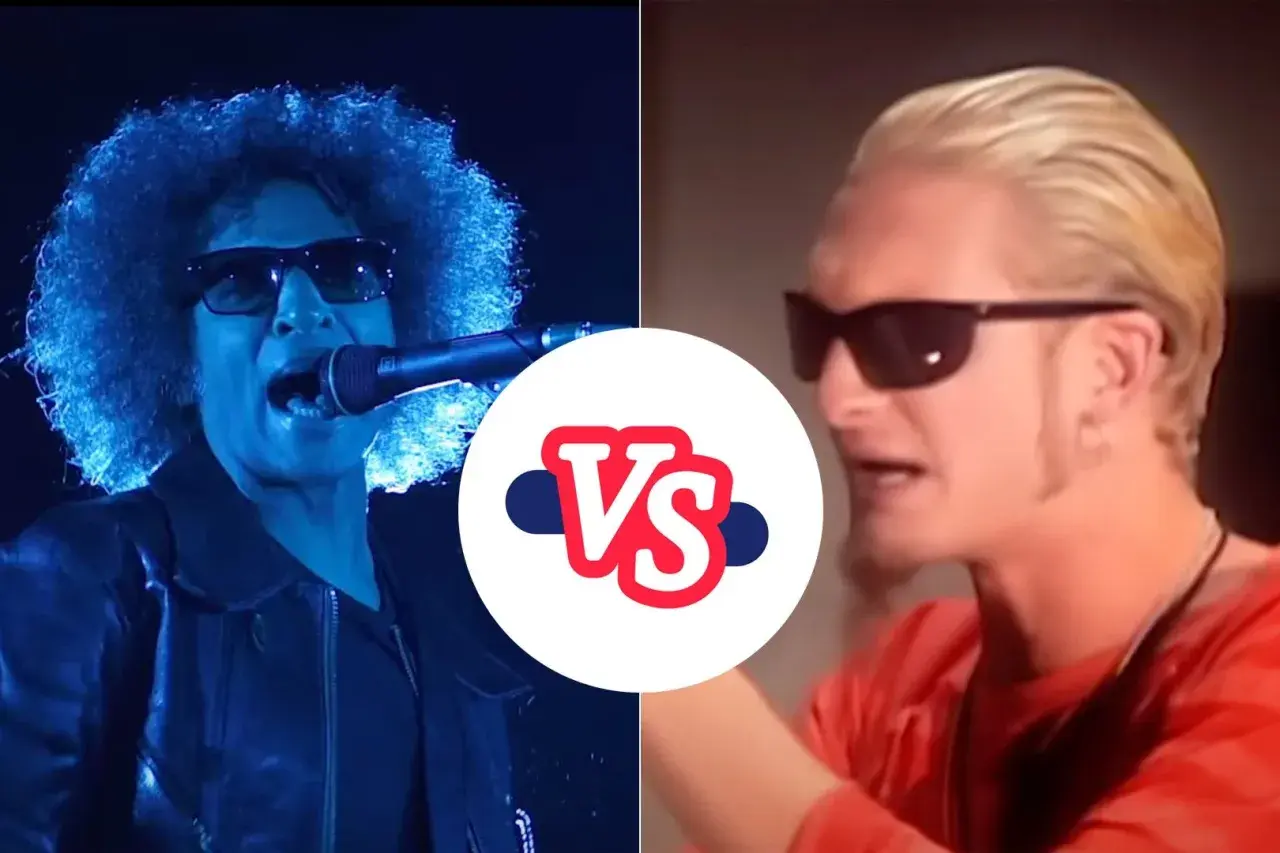 Layne Staley i Jerry Cantrell, dwaj ikoniczni wokaliści Alice in Chains, w zestawieniu.