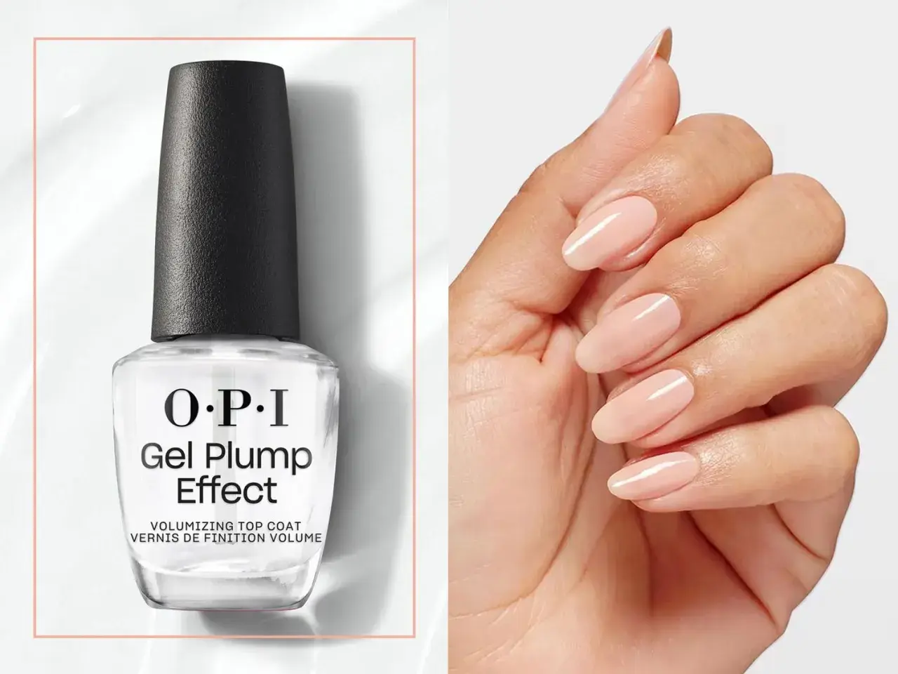 OPI Gel Plump Effect - volumizing top coat, nadaje paznokciom efekt żelowy.